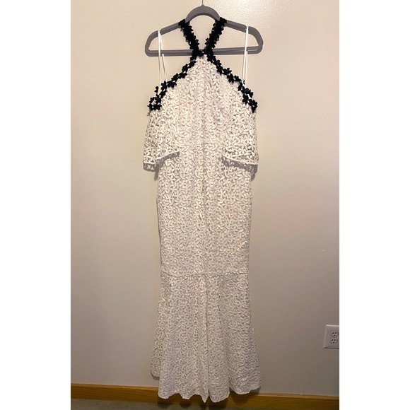 Jill Jill Stuart Long White Lace Maxi Dress Gown Size 10 NWT - Picture 5 of 6